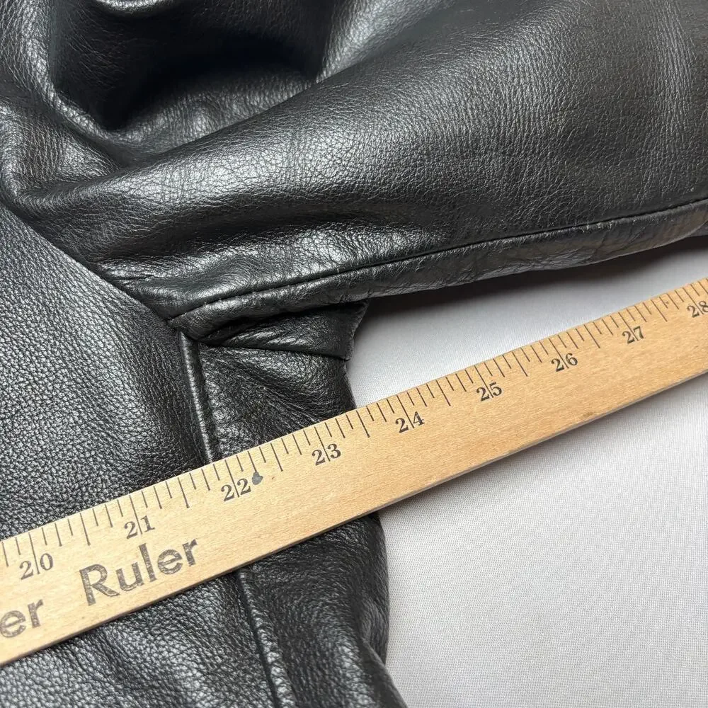 Vintage 70s Excelled Leather Motorcycle Jacket Men's 42 Biker Made in USA Moto
